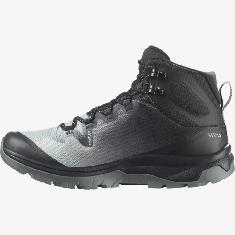 Botas Montaña Salomon Vaya Mid GTX Mujer Negros Grises | MX BQZA519